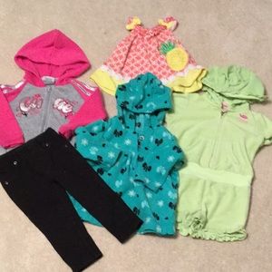 Baby girl bundle, 12-18 Months jackets pants,tops